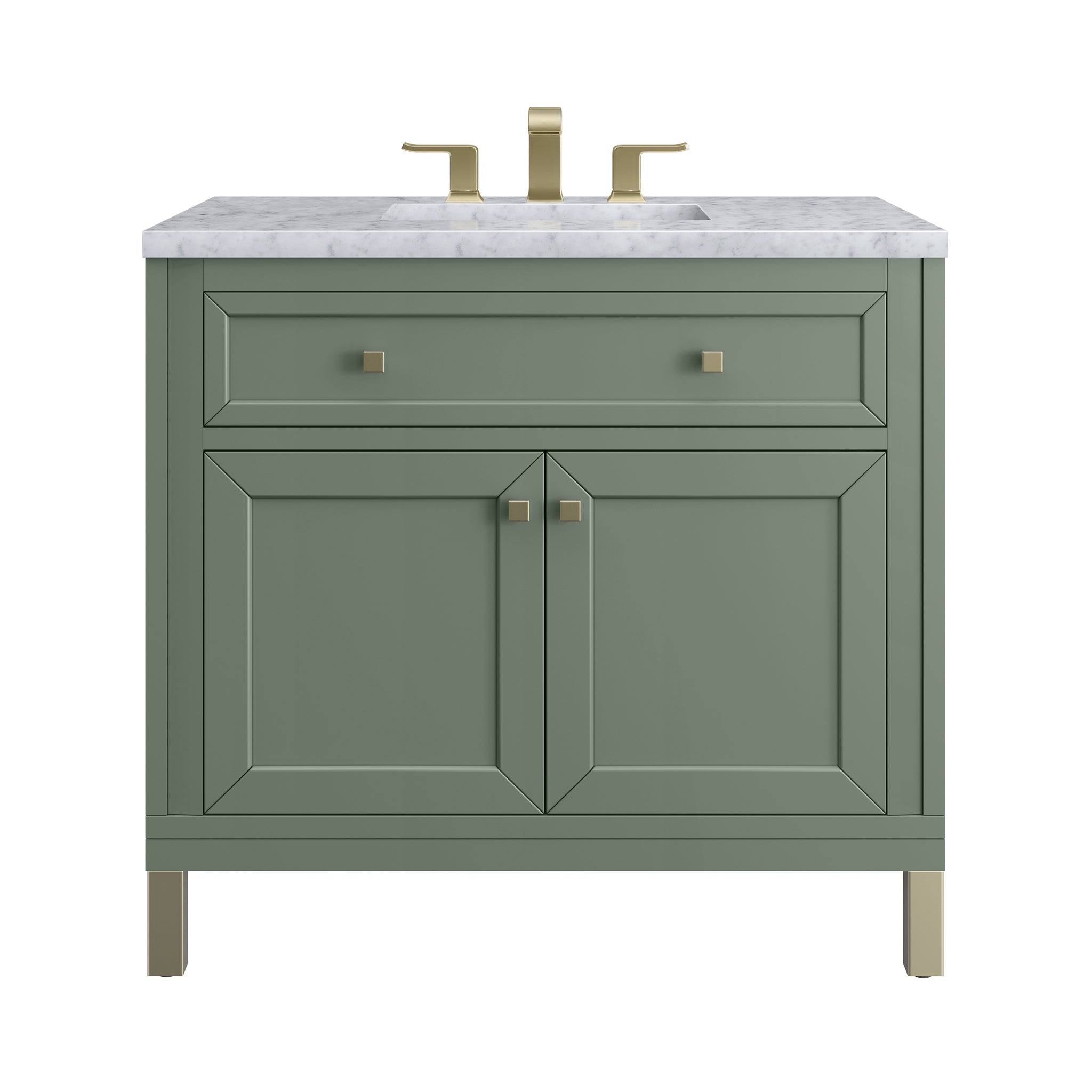 James Martin Chicago 36" Single Bathroom Vanity, Smokey Celadon, view 33