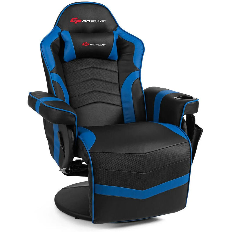 Ergonomic High Back Massage Gaming Chair with Pillow by DirectDeals