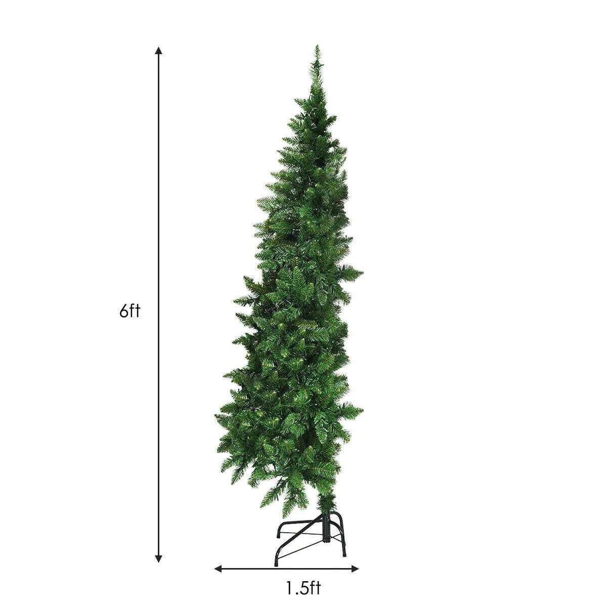 Pre-Lit Artificial Half National Christmas Tree with 8 Flash Modes, photo 7 of 16