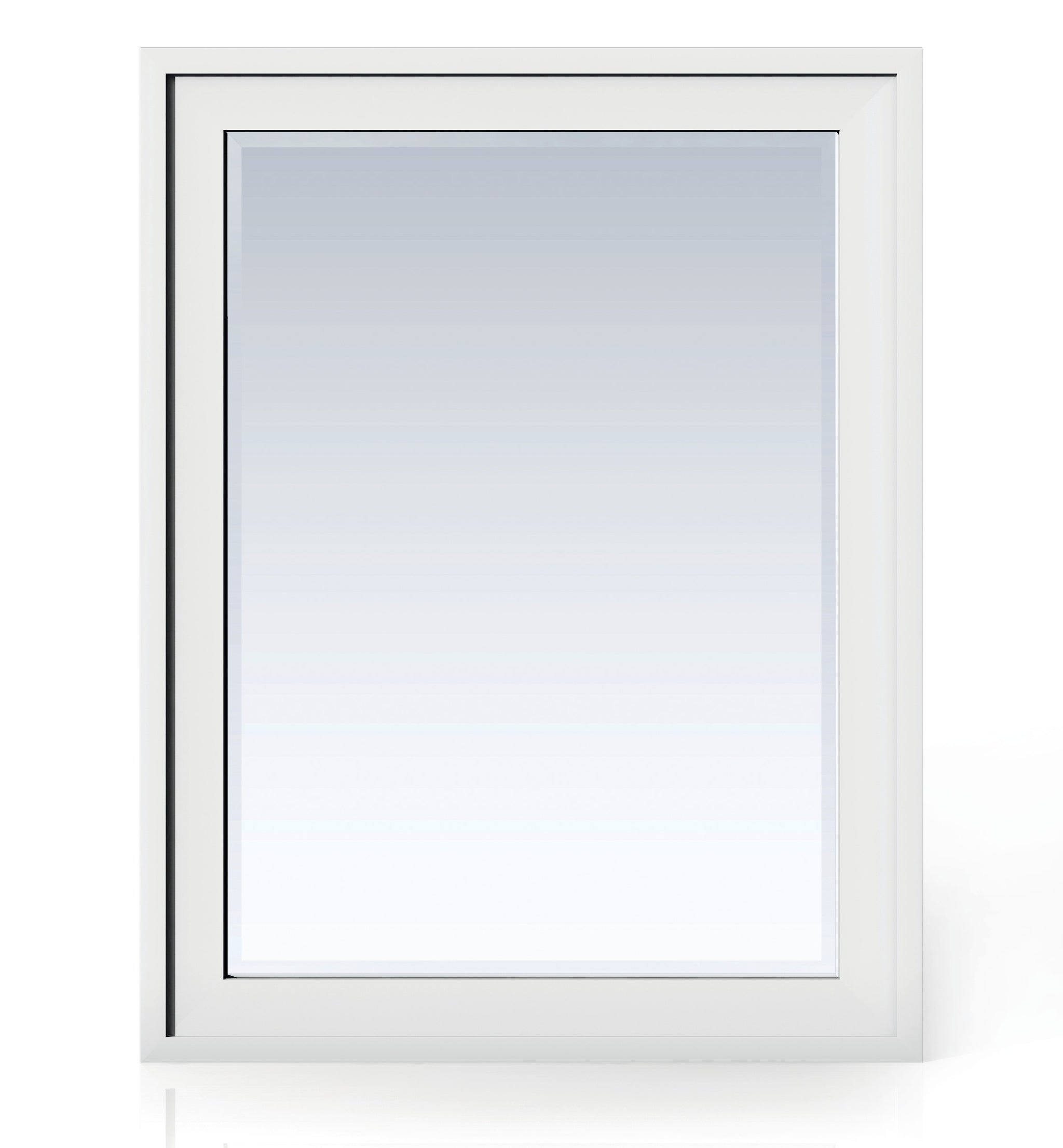 James Martin Addison 30" Mirror, Glossy White