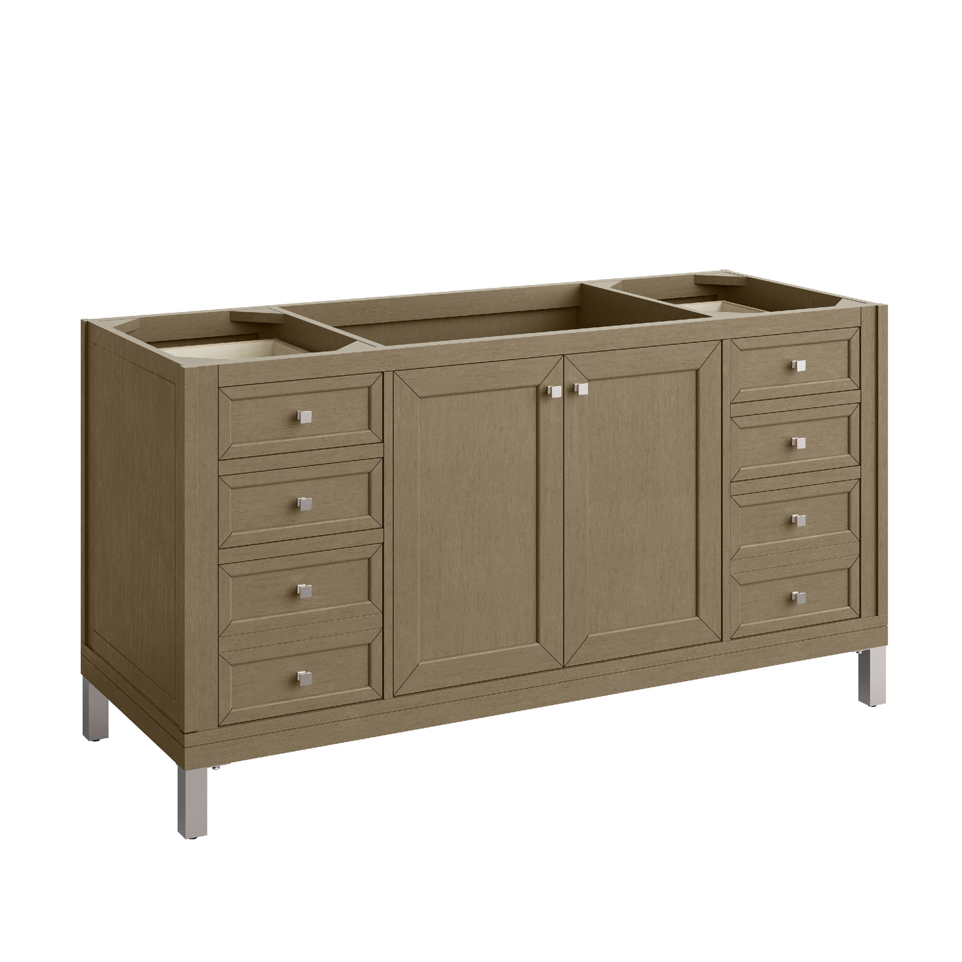 James Martin Chicago 60" Single Bathroom Vanity, Walnut Whisper, view 15