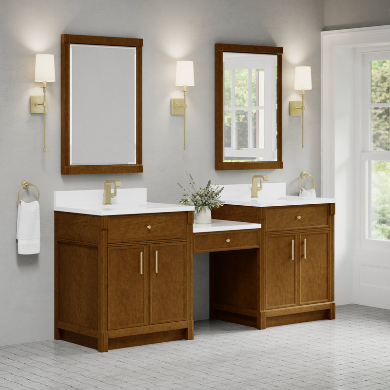 James Martin Bellshire 84" Single Bathroom Vanity, Honey Oak, view 4