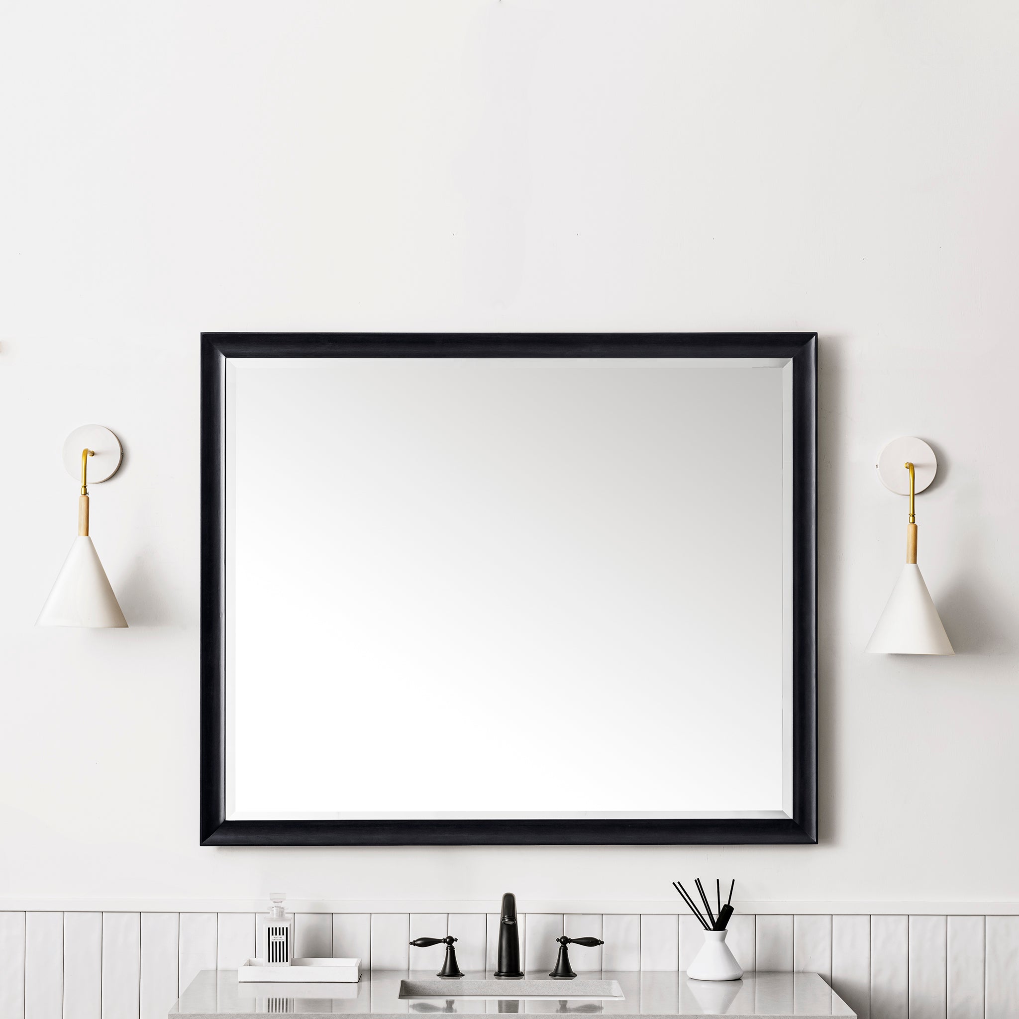 James Martin Glenbrooke 48" Mirror, Black Onyx, view 3
