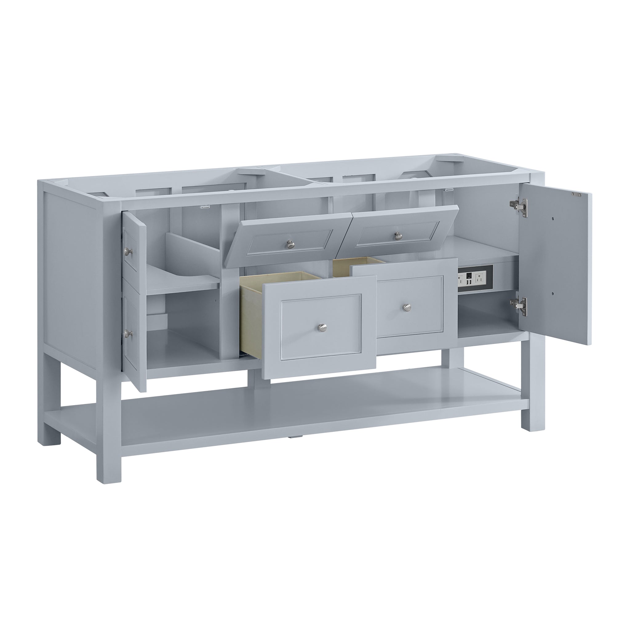 James Martin Breckenridge 60" Double Bathroom Vanity, Serenity Blue, view 19