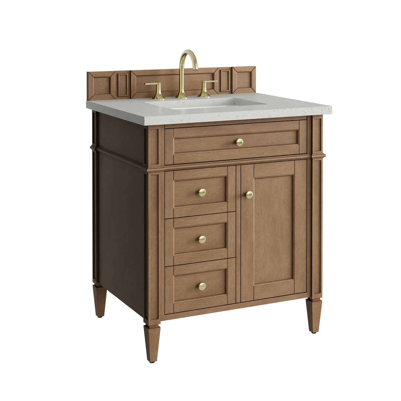 James Martin Brittany 30" Single Bathroom Vanity, Pecan, view 28