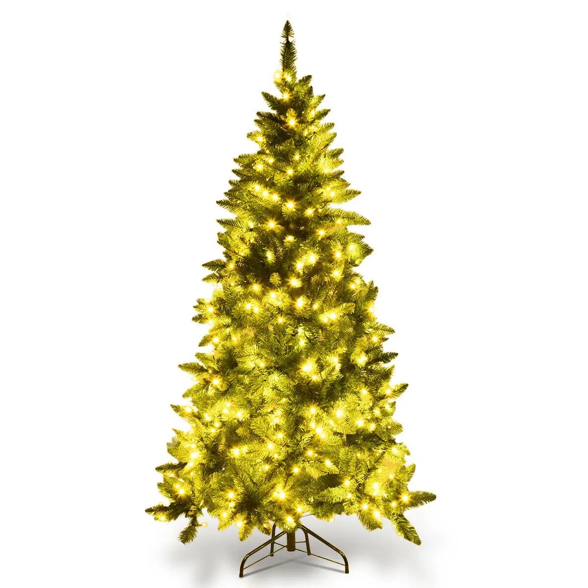 Pre-Lit Artificial Half National Christmas Tree with 8 Flash Modes, photo 9 of 16