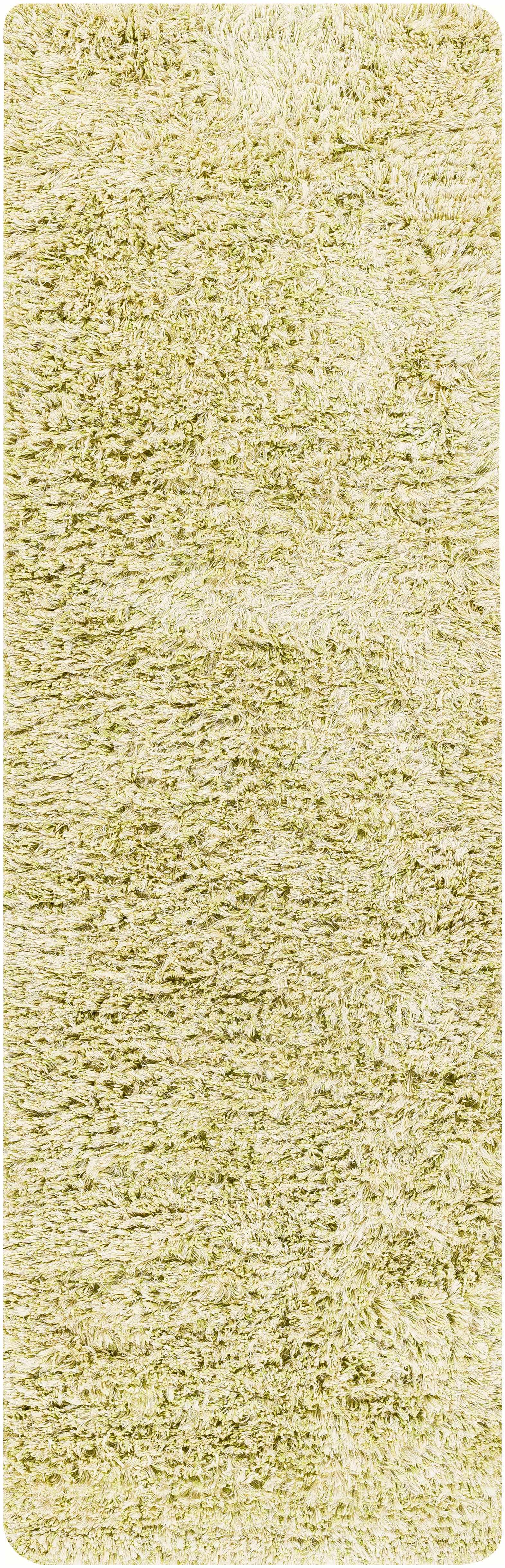 Marao Solid Grass Green Plush Rug - Clearance by Boutique Rugs