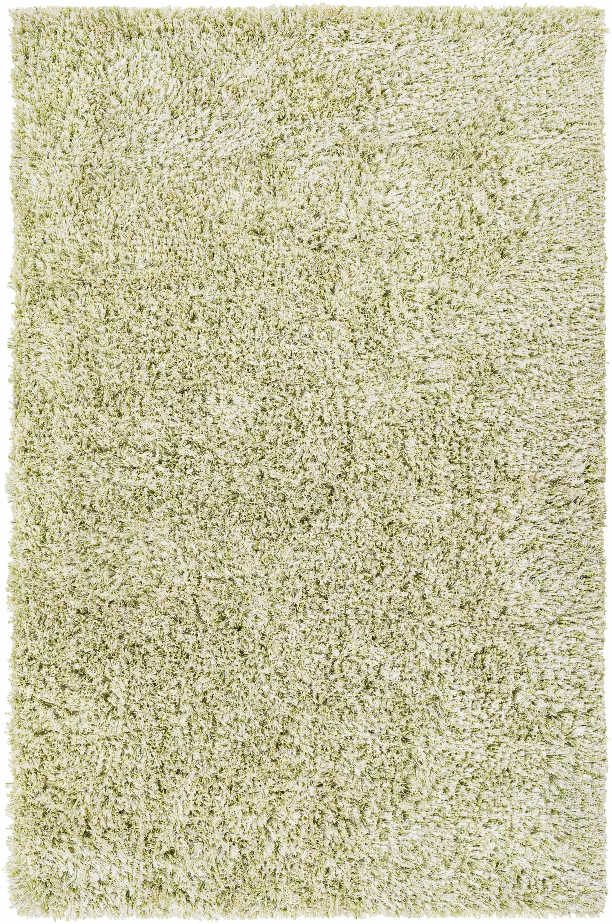 Marao Solid Grass Green Plush Rug - Clearance by Boutique Rugs