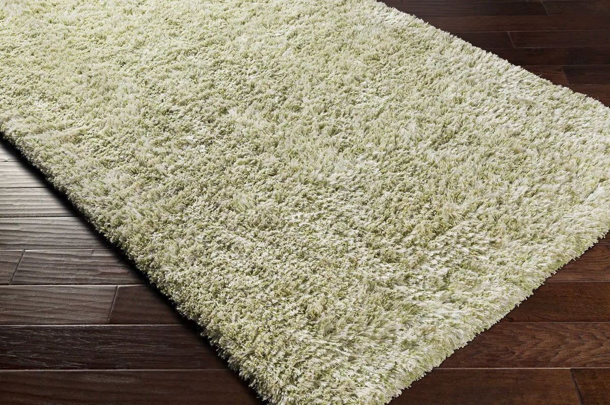 Marao Solid Grass Green Plush Rug - Clearance, photo 6 of 10