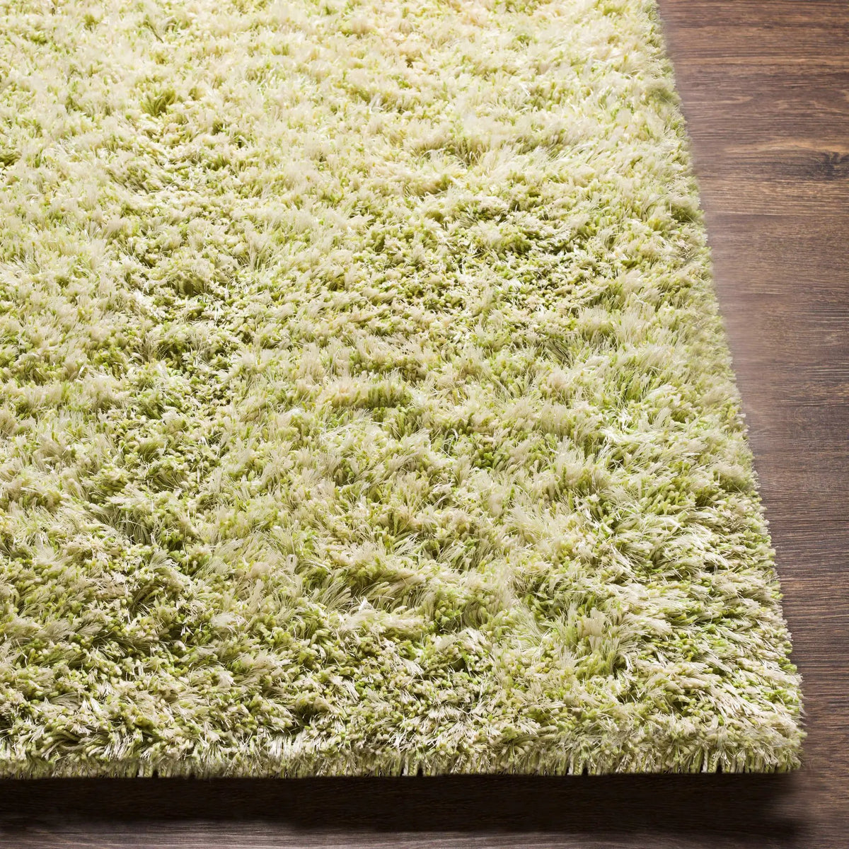 Marao Solid Grass Green Plush Rug - Clearance, photo 7 of 10