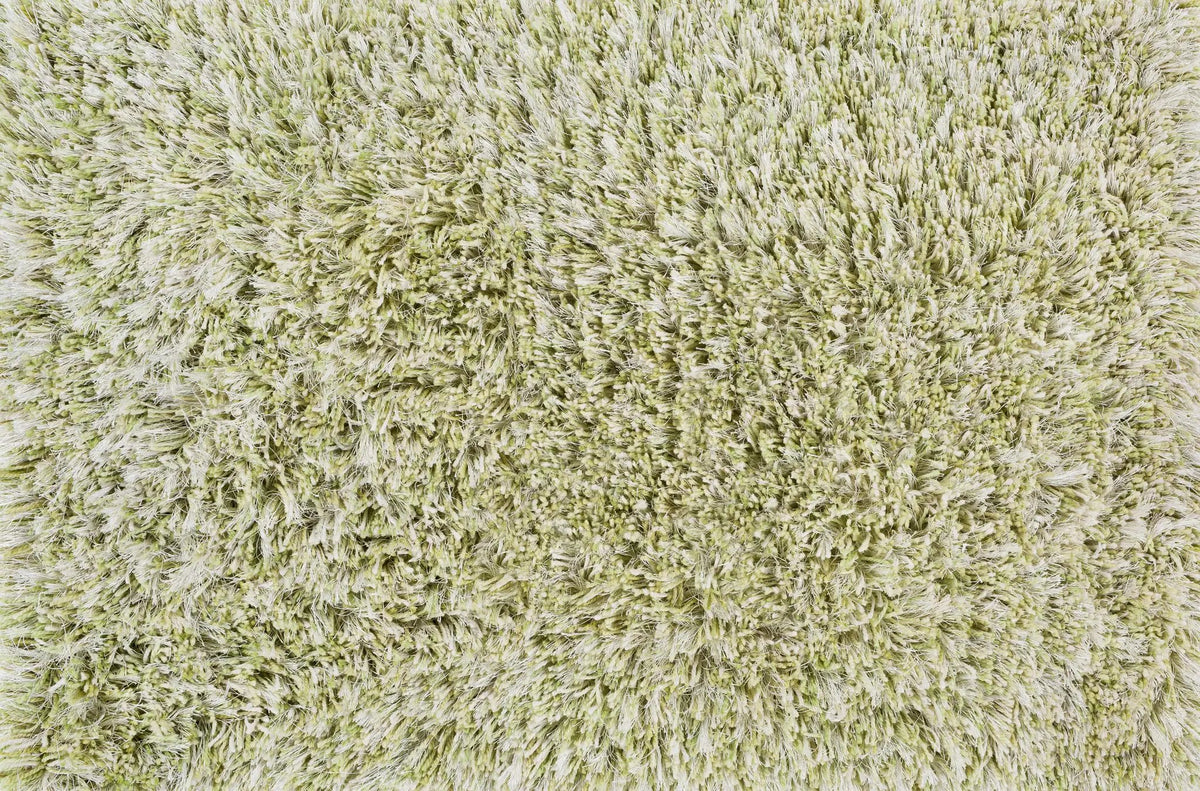 Marao Solid Grass Green Plush Rug - Clearance, sample swatch
