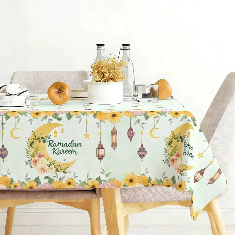 Table Cloth - Ramadan Mubarak Cotton Large by House Of Avana