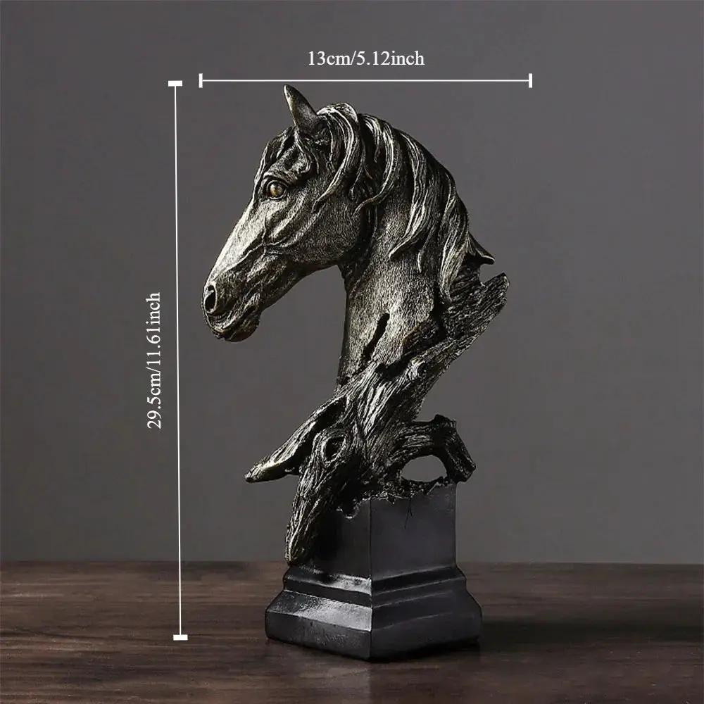 Table Decor - Rustic Horse Head Wooden by House Of Avana