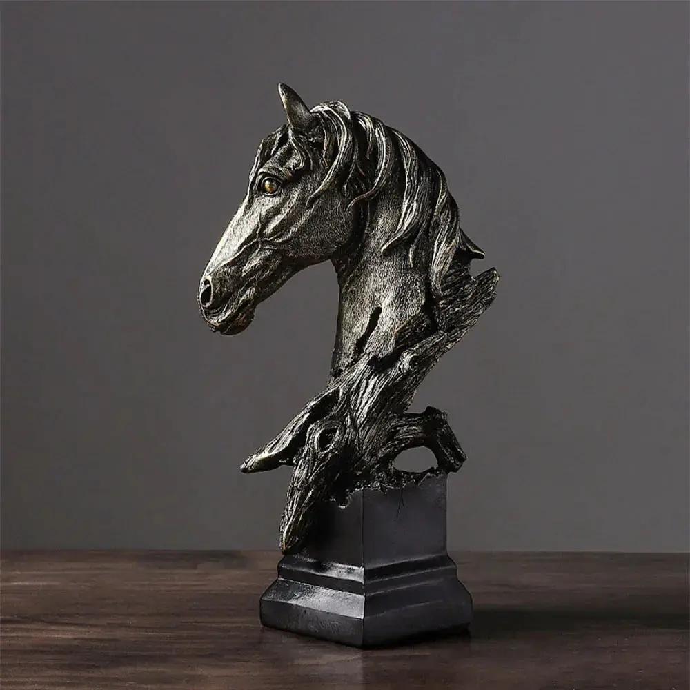 Table Decor - Rustic Horse Head Wooden by House Of Avana