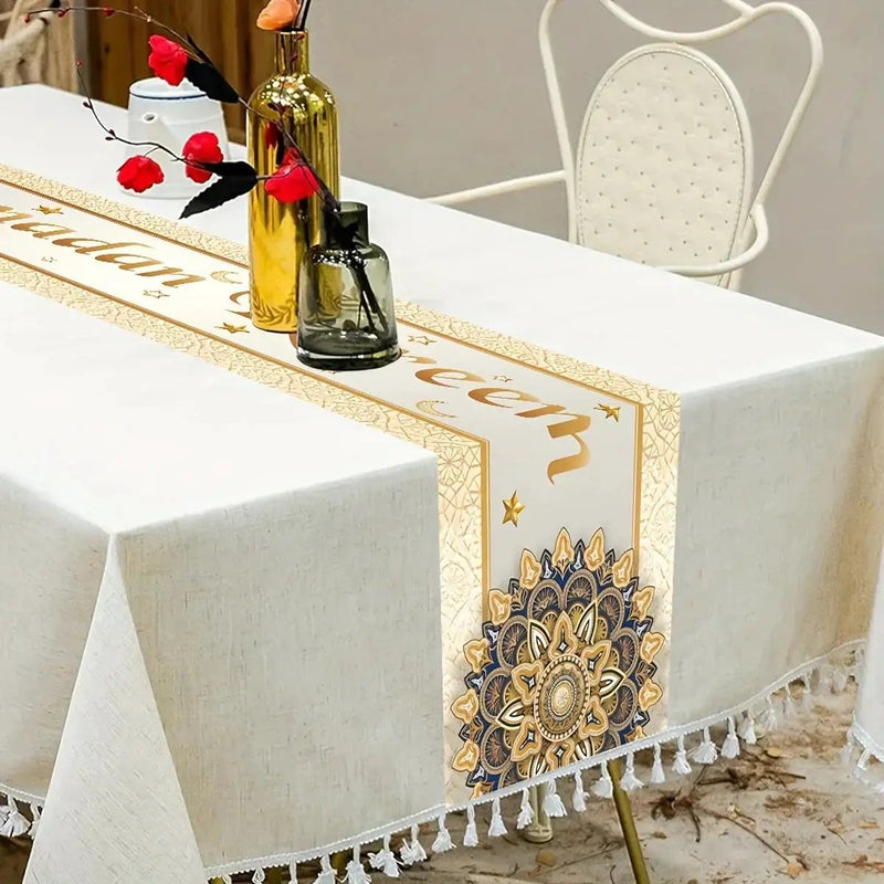 Table Flag - Polyester Ramadan 35x180CM by House Of Avana
