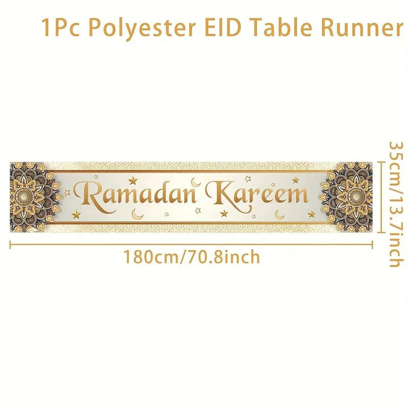 Table Flag - Polyester Ramadan 35x180CM by House Of Avana