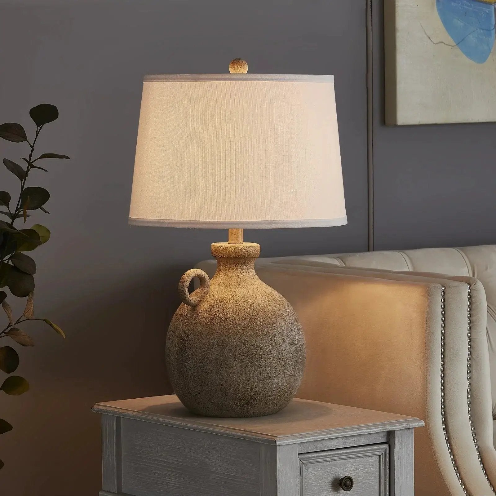 Table Lamp - 3-Way Dimmable White by House Of Avana