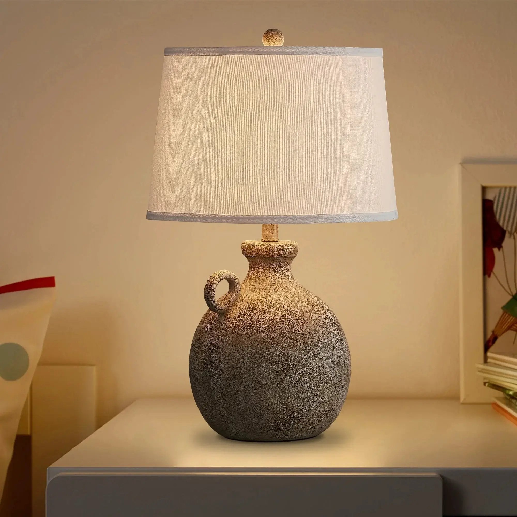 Table Lamp - 3-Way Dimmable White by House Of Avana