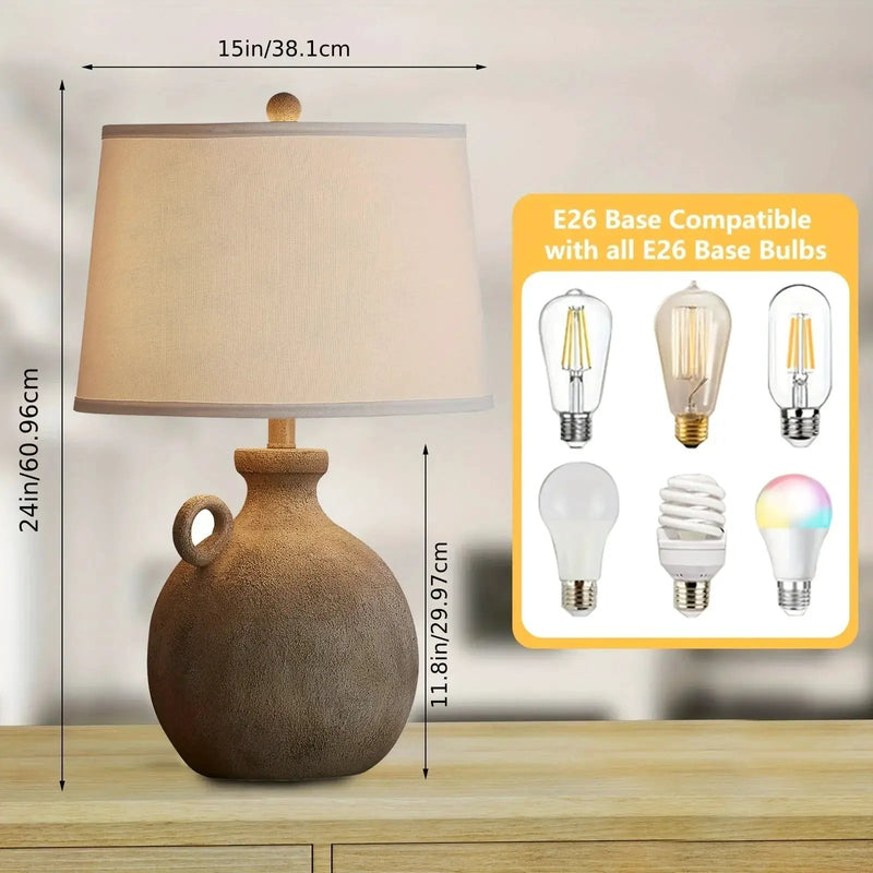 Table Lamp - 3-Way Dimmable White by House Of Avana