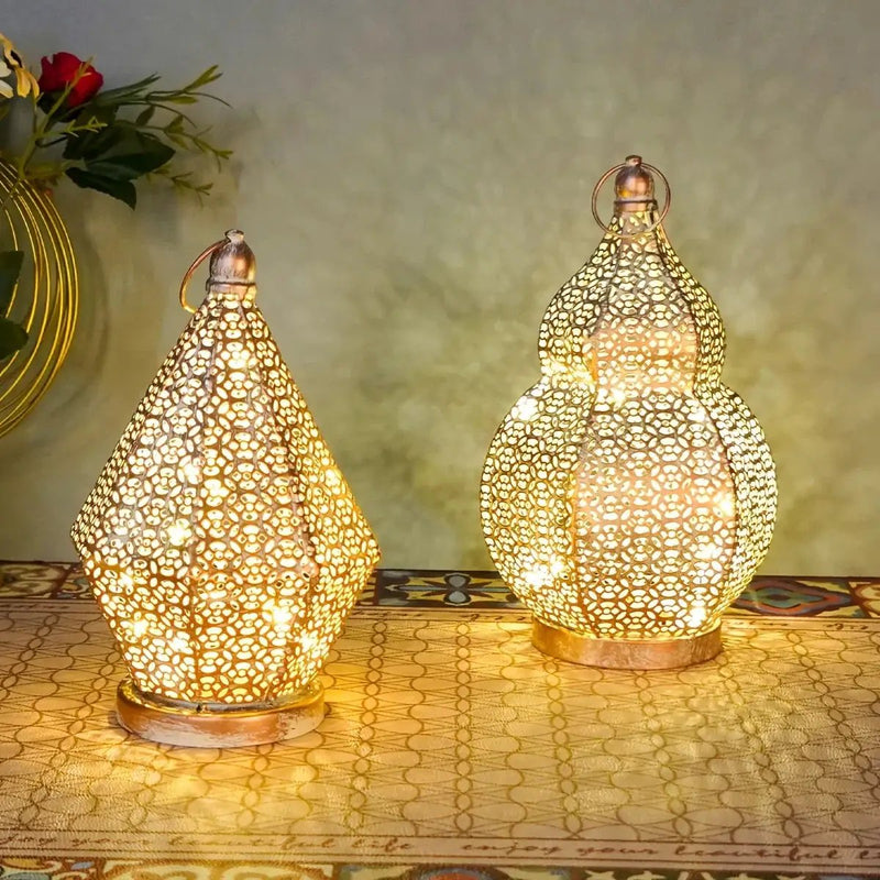 Table Lamp - LED Battery Lantern by House Of Avana