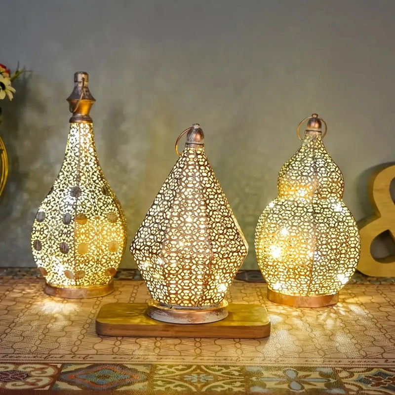 Table Lamp - LED Battery Lantern by House Of Avana