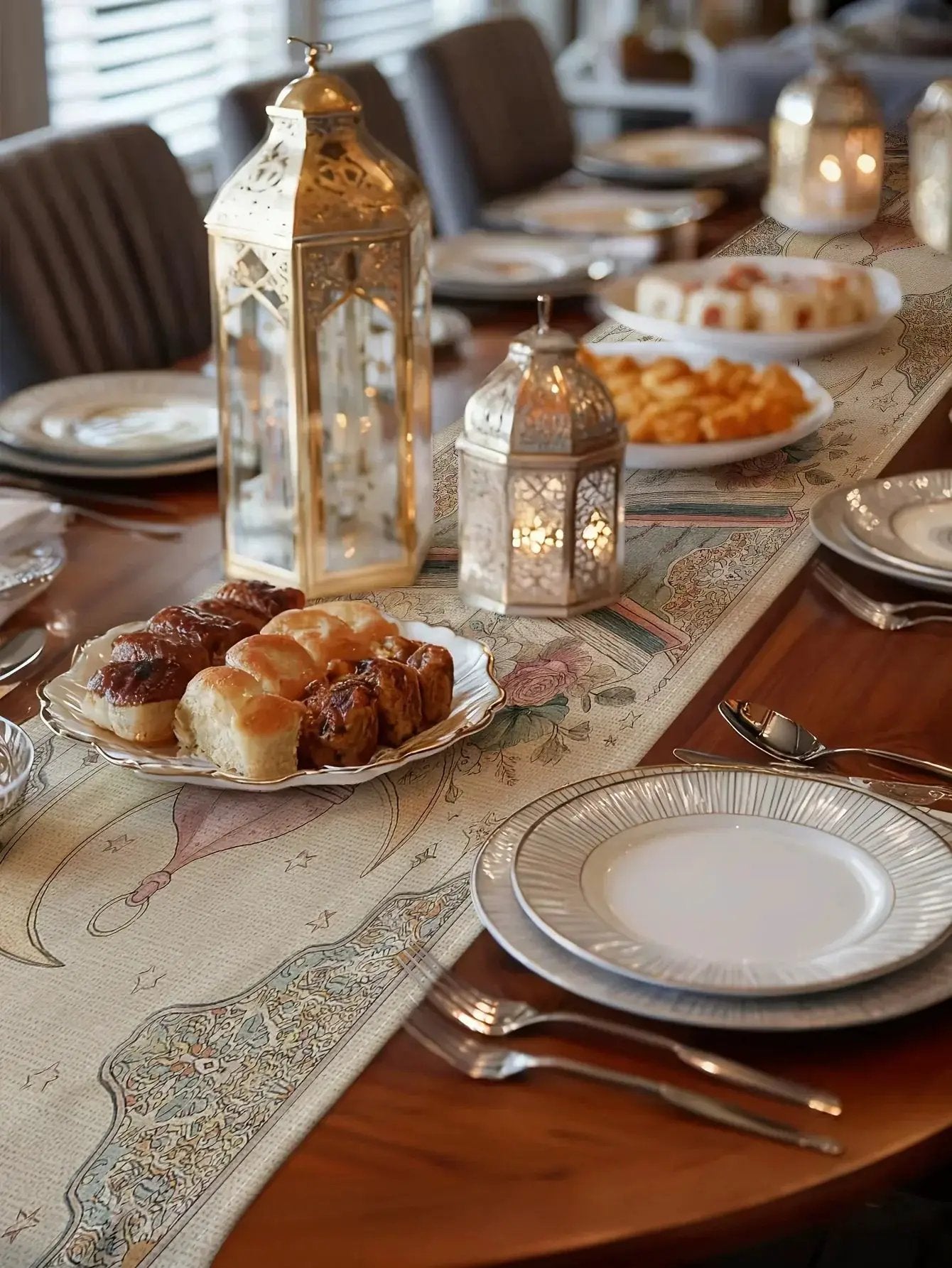 Table Runner - Decorative Cotton Rectangular by House Of Avana