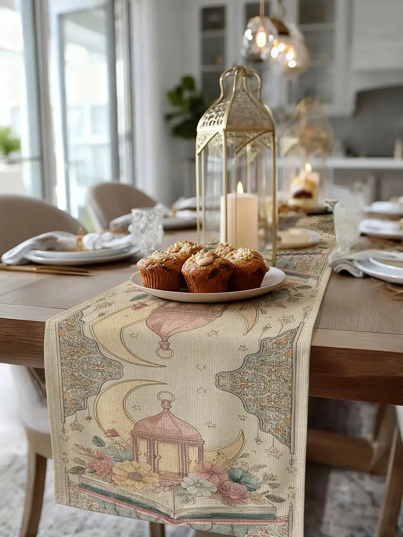 Table Runner - Decorative Cotton Rectangular by House Of Avana