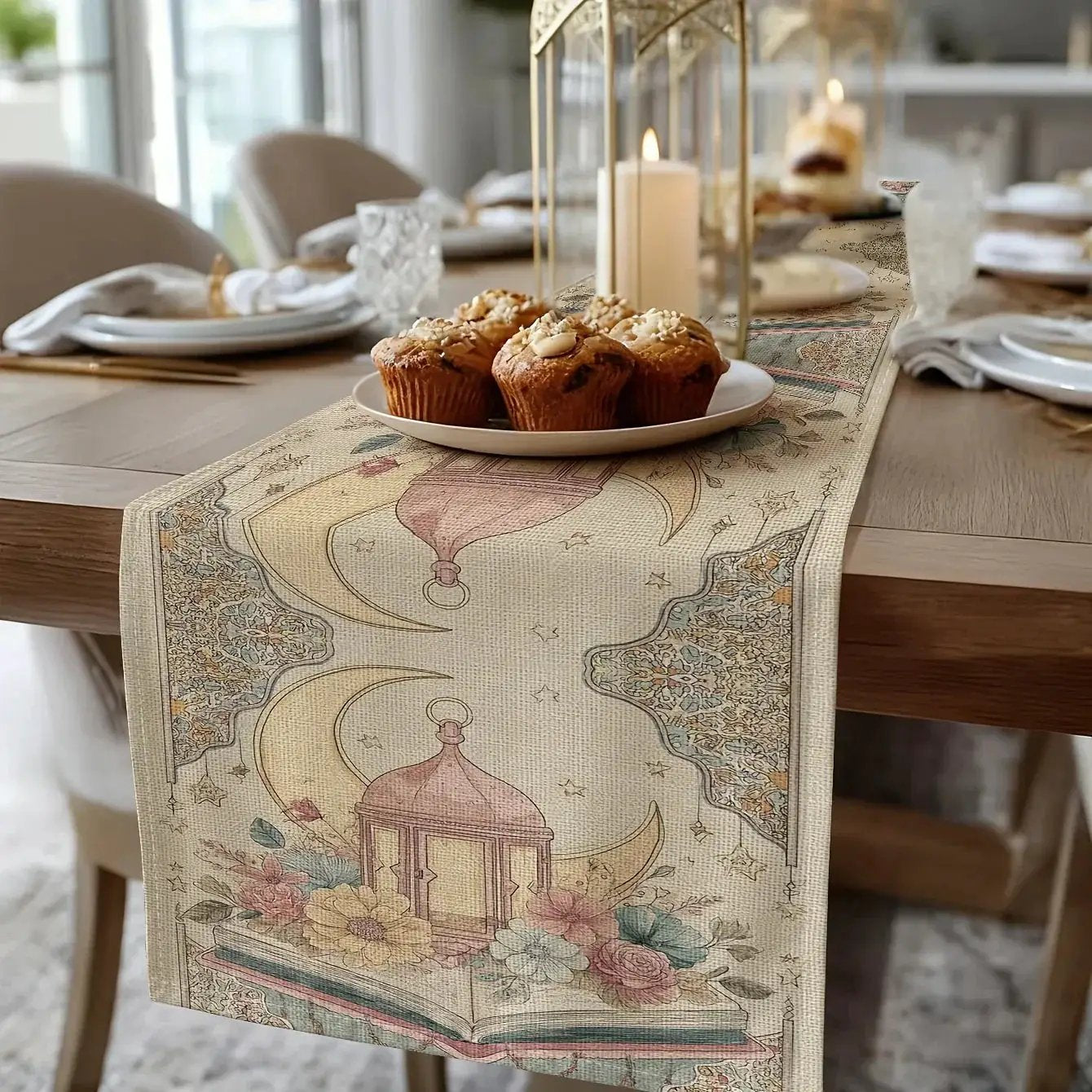 Table Runner - Decorative Cotton Rectangular by House Of Avana