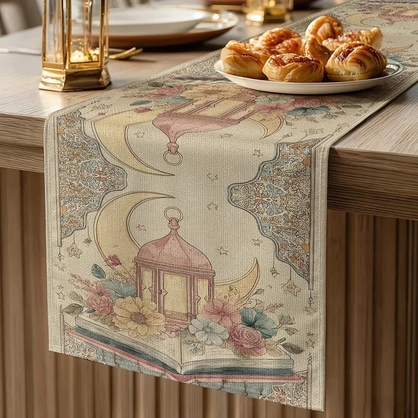 Table Runner - Decorative Cotton Rectangular by House Of Avana