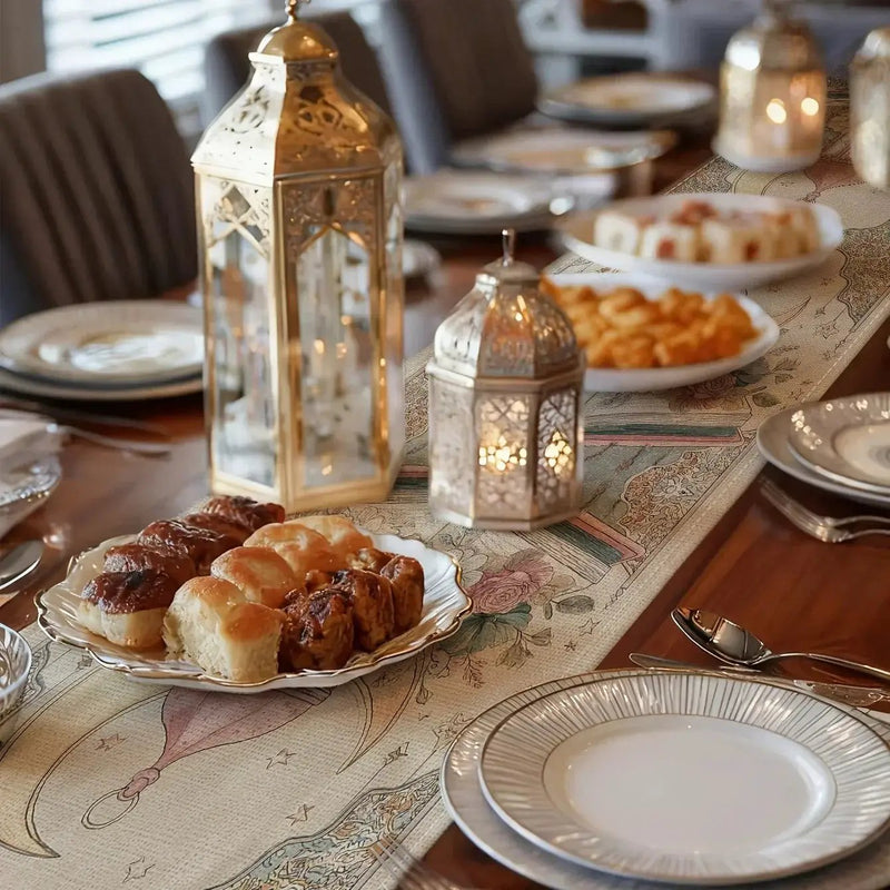 Table Runner - Decorative Cotton Rectangular by House Of Avana