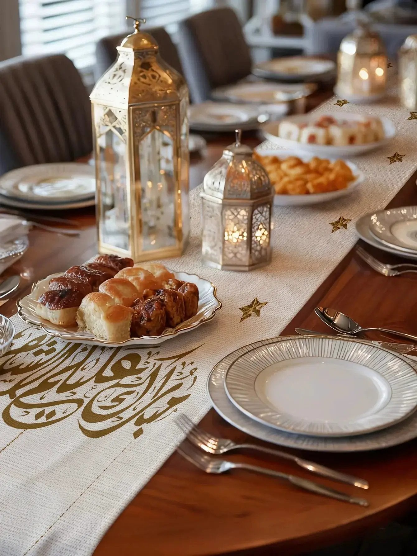 Table Runner - Rectangular Cotton Linen Rectangular by House Of Avana