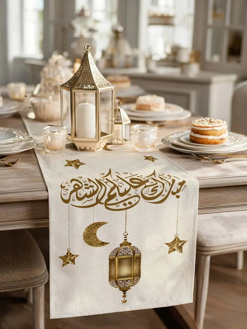 Table Runner - Rectangular Cotton Linen Rectangular by House Of Avana