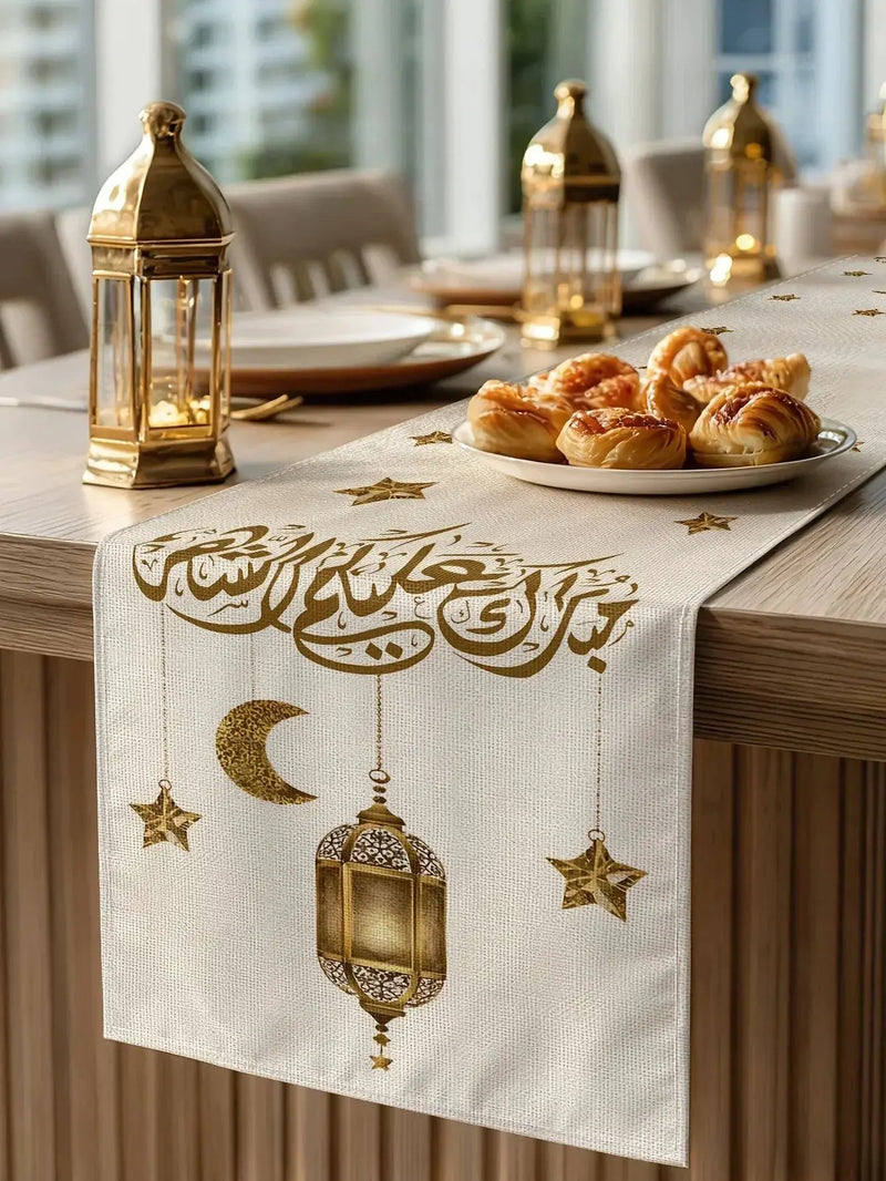 Table Runner - Rectangular Cotton Linen Rectangular by House Of Avana