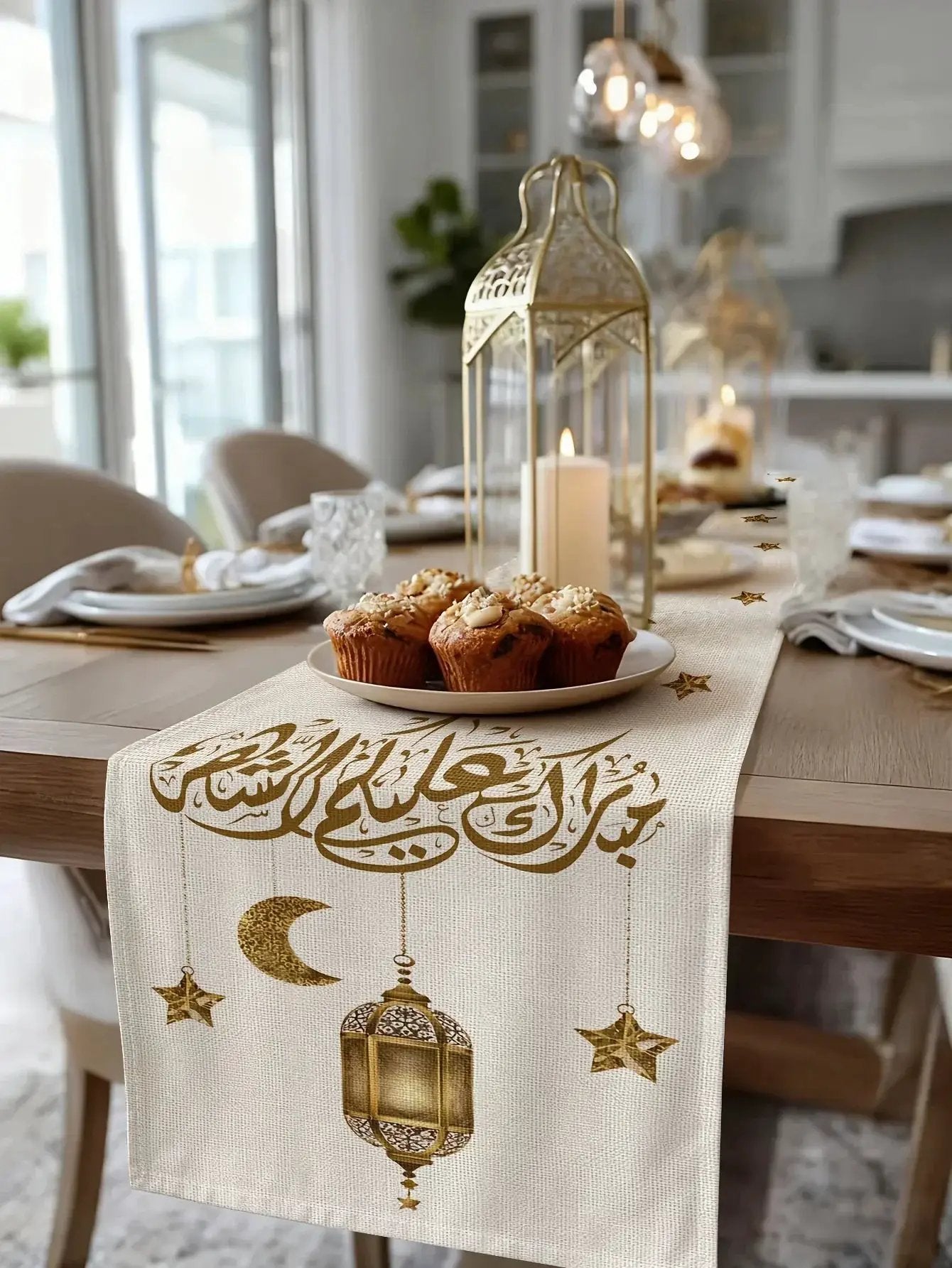 Table Runner - Rectangular Cotton Linen Rectangular by House Of Avana
