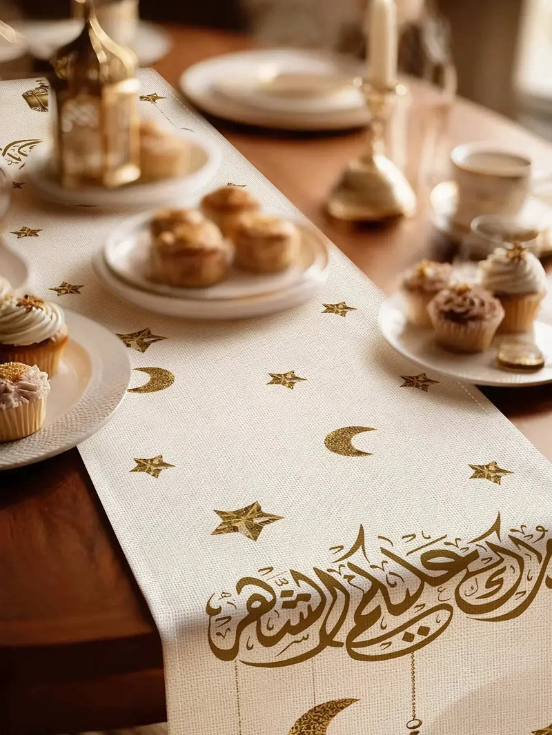 Table Runner - Rectangular Cotton Linen Rectangular by House Of Avana