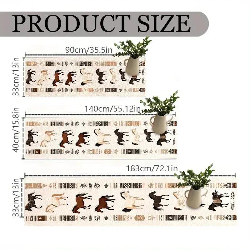 Table Runner - Rustic Polyester Western by House Of Avana