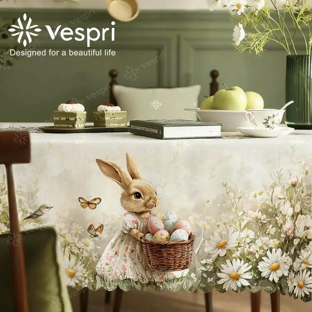 Tablecloth - Decorative White Round by House Of Avana