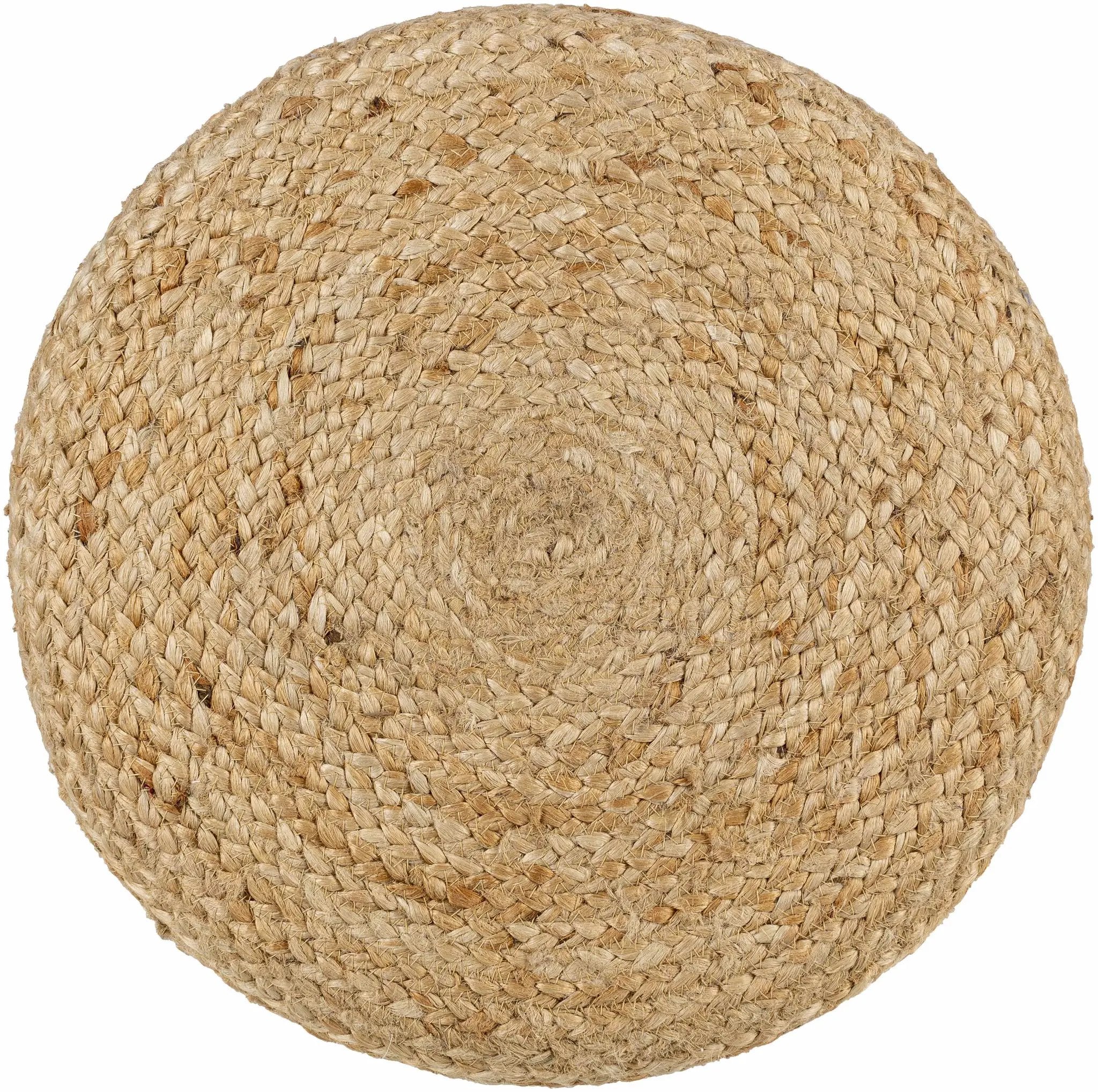 Tagaytay Natural Wood Stool Ottoman - Clearance by Boutique Rugs