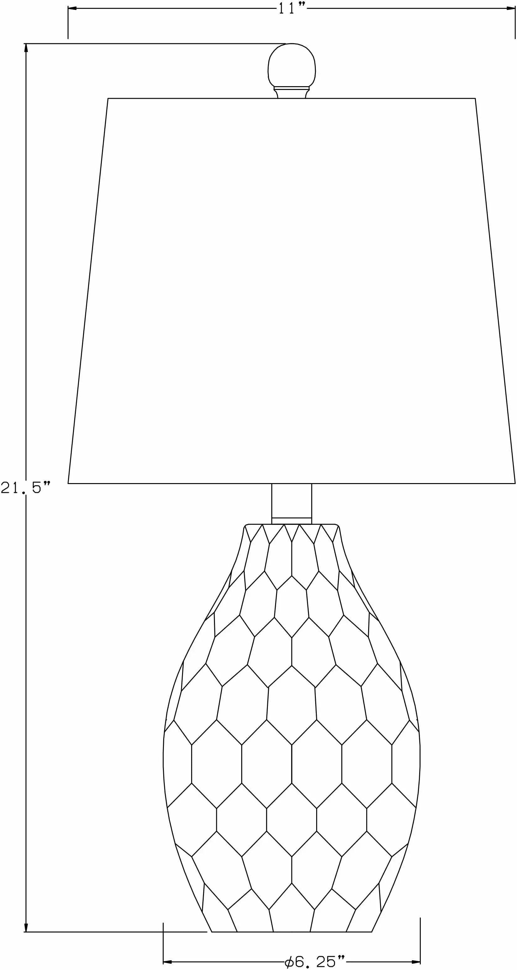 Taguig White Ceramic Table Lamp by Boutique Rugs