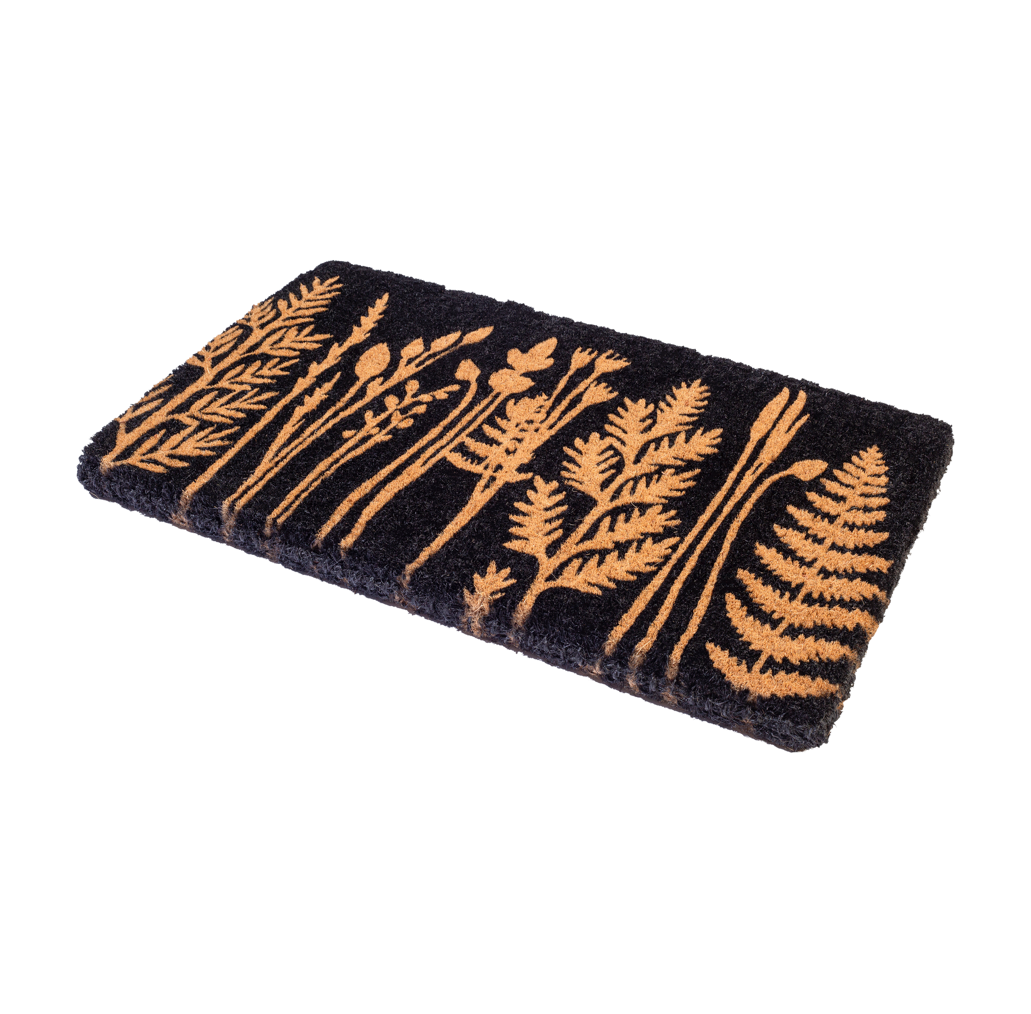 Tall Grass - Black Coir Doormat by Fab Habitat