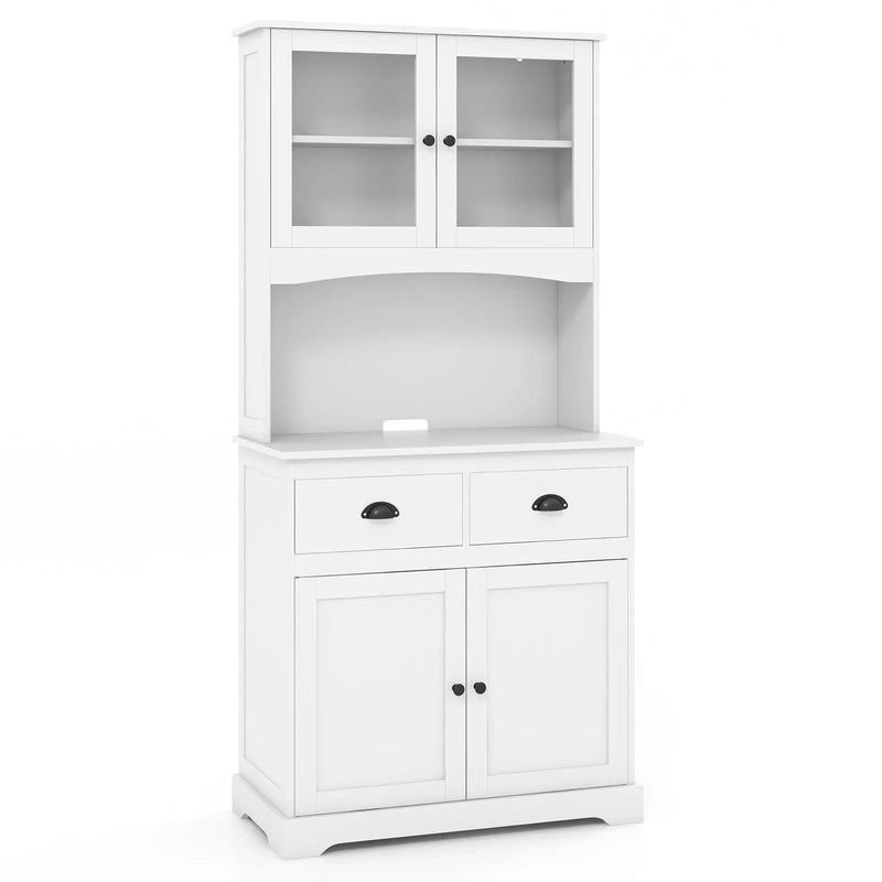 Tall Sideboard with 2 Drawers and Adjustable Shelves by DirectDeals