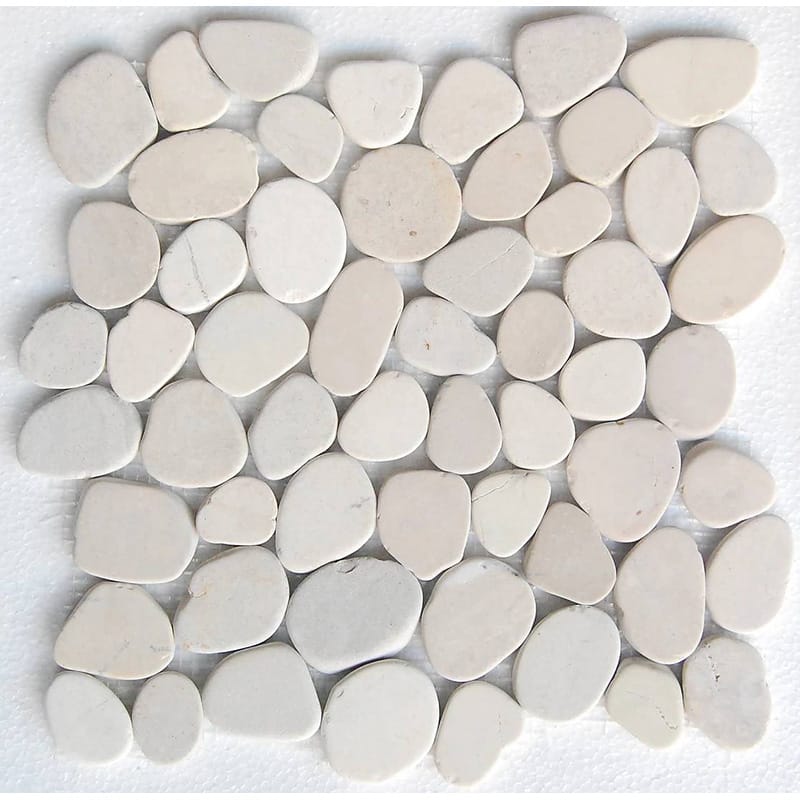 Tan Natural Pebble Mosaics 12x12 Pebble Natural 12x12 Mosaics