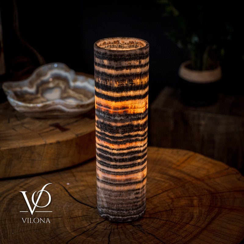Tangerine Crystal (Onyx Table Lamp #32), photo 6 of 6