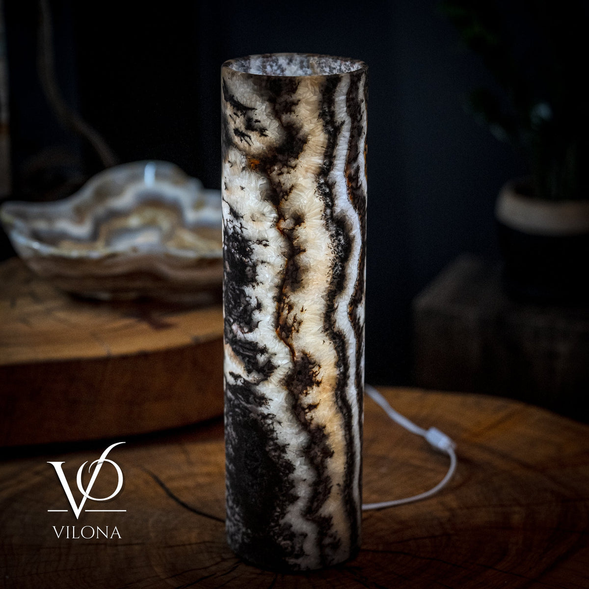 Tangerine Crystal (Onyx Table Lamp #33), photo 6 of 6