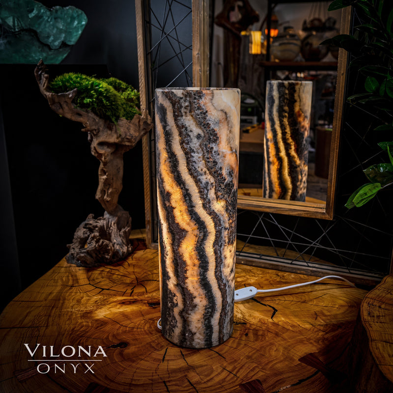 Tangerine Sierra Onyx Lamp (Table Lamp #10), photo 5 of 5