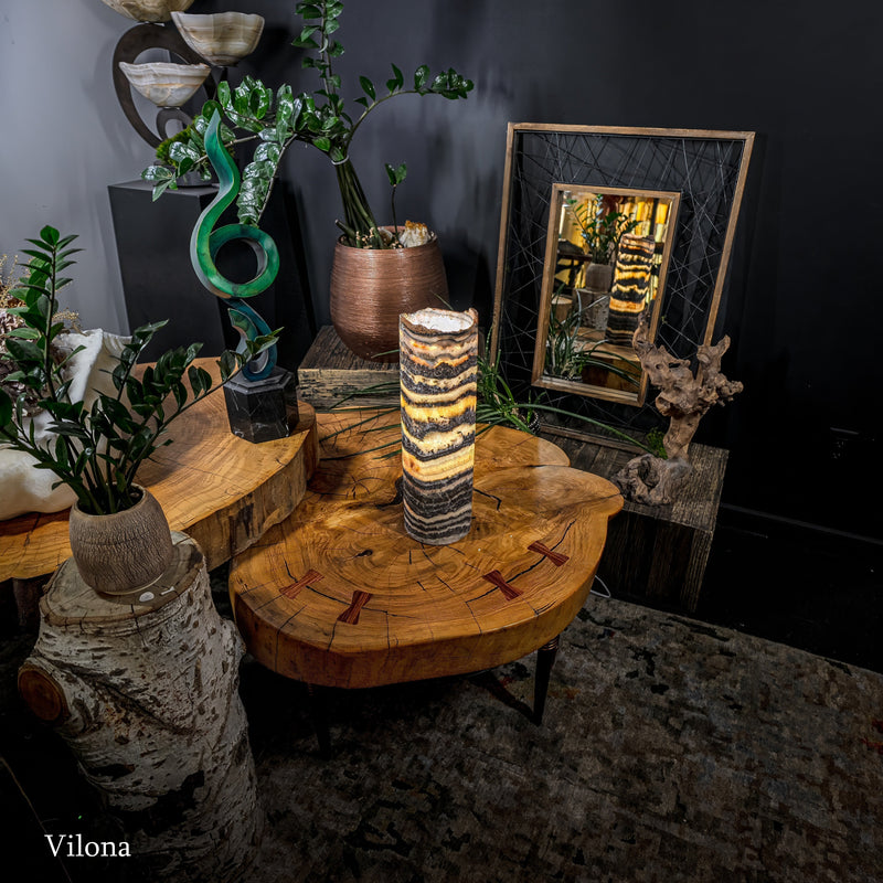 Tangerine Sierra Onyx Lamp (Table Lamp #8), photo 11 of 12