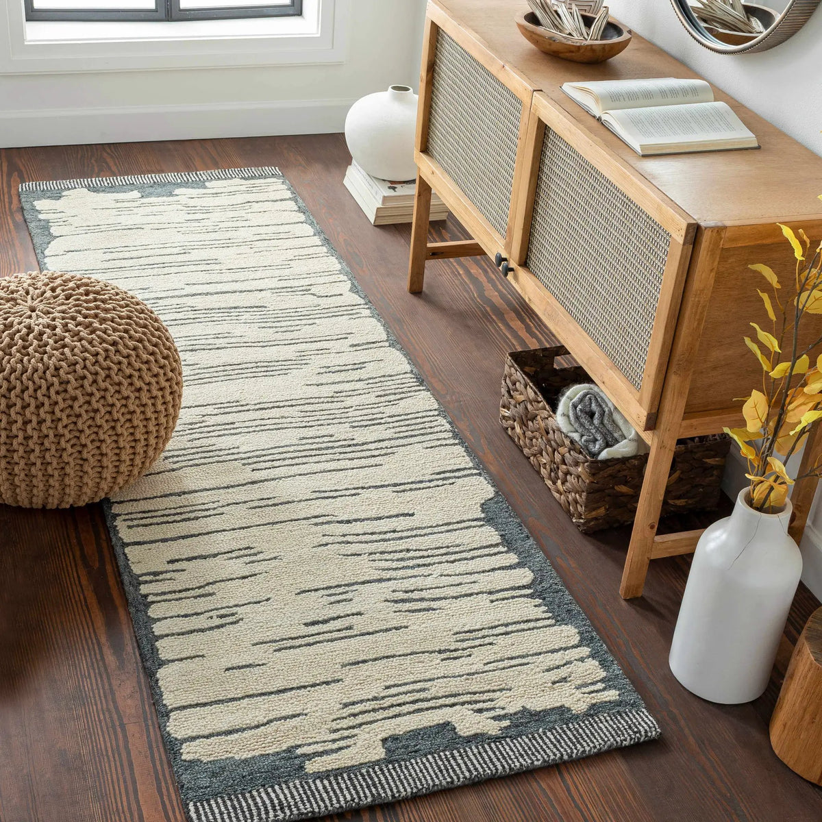 Tapas Wool Area Rug - Clearance, installed in a room