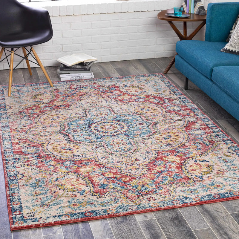 Simsbury Red Area Rug by Boutique Rugs