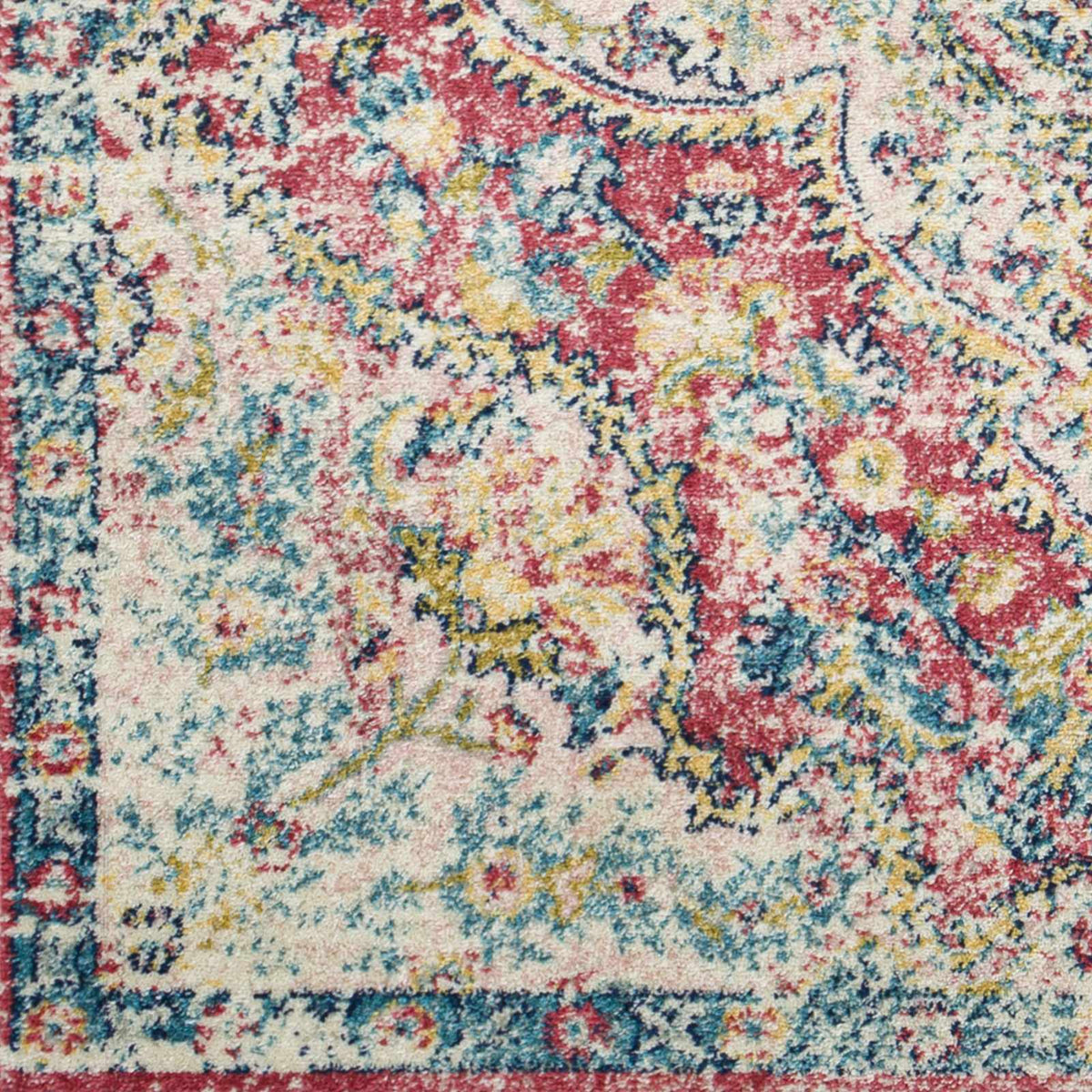 Simsbury Red Area Rug, sample swatch