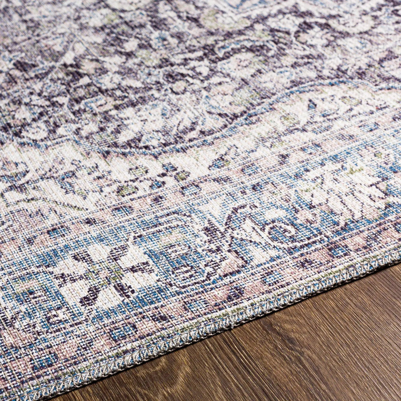 Tavas Blue Persian Style Washable Rug - Clearance by Boutique Rugs